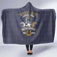 152nd Kentucky Horse Racing Hooded Blanket Derby Run For The Roses Vintage