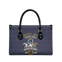152nd Kentucky Horse Racing Leather Bag Derby Run For The Roses Vintage