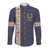 152nd Kentucky Horse Racing Long Sleeve Button Shirt Derby Run For The Roses Vintage