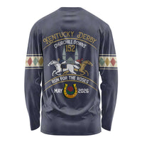 152nd Kentucky Horse Racing Long Sleeve Shirt Derby Run For The Roses Vintage