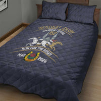 152nd Kentucky Horse Racing Quilt Bed Set Derby Run For The Roses Vintage