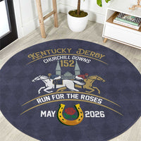 152nd Kentucky Horse Racing Round Carpet Derby Run For The Roses Vintage