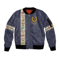 152nd Kentucky Horse Racing Sleeve Zip Bomber Jacket Derby Run For The Roses Vintage