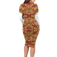 Holy Roman Emperor Costume Long Sleeve Bodycon Dress Eagle Sable