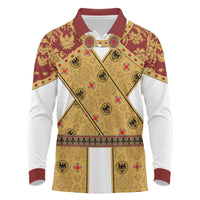Holy Roman Emperor Costume Long Sleeve Polo Shirt Eagle Sable