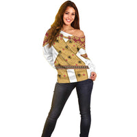 Holy Roman Emperor Costume Off Shoulder Sweater Eagle Sable