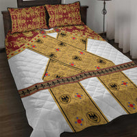 Holy Roman Emperor Costume Quilt Bed Set Eagle Sable