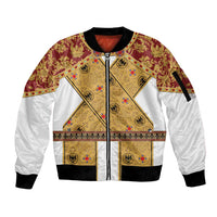 Holy Roman Emperor Costume Sleeve Zip Bomber Jacket Eagle Sable
