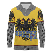 Century Holy Roman Empire Knight Costume Long Sleeve Polo Shirt