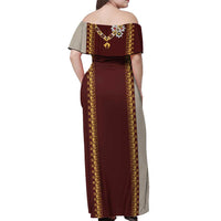 Holy Roman Emperor Costume Off Shoulder Maxi Dress