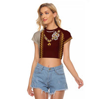 Holy Roman Emperor Costume Raglan Cropped T Shirt