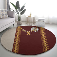 Holy Roman Emperor Costume Round Carpet