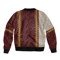 Holy Roman Emperor Costume Sleeve Zip Bomber Jacket