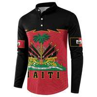 Personalized Haiti 1964 Button Sweatshirt Coat Of Arms Flag Style