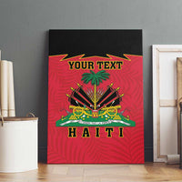 Personalized Haiti 1964 Canvas Wall Art Coat Of Arms Flag Style