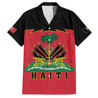 Personalized Haiti 1964 Family Matching Off The Shoulder Long Sleeve Dress and Hawaiian Shirt Coat Of Arms Flag Style