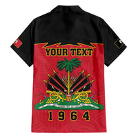 Personalized Haiti 1964 Family Matching Tank Maxi Dress and Hawaiian Shirt Coat Of Arms Flag Style