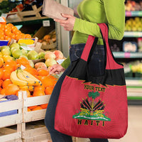 Personalized Haiti 1964 Grocery Bag Coat Of Arms Flag Style