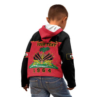 Personalized Haiti 1964 Kid Hoodie Coat Of Arms Flag Style