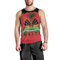 Personalized Haiti 1964 Men Tank Top Coat Of Arms Flag Style