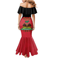 Personalized Haiti 1964 Mermaid Dress Coat Of Arms Flag Style