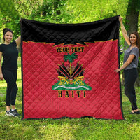 Personalized Haiti 1964 Quilt Coat Of Arms Flag Style