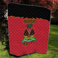 Personalized Haiti 1964 Quilt Coat Of Arms Flag Style