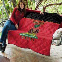 Personalized Haiti 1964 Quilt Coat Of Arms Flag Style