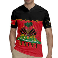 Personalized Haiti 1964 Rugby Jersey Coat Of Arms Flag Style