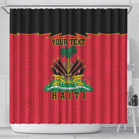 Personalized Haiti 1964 Shower Curtain Coat Of Arms Flag Style