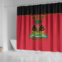 Personalized Haiti 1964 Shower Curtain Coat Of Arms Flag Style