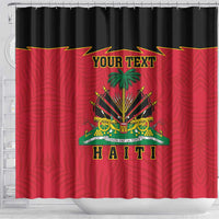 Personalized Haiti 1964 Shower Curtain Coat Of Arms Flag Style