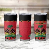 Personalized Haiti 1964 Tumbler Cup Coat Of Arms Flag Style
