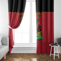 Personalized Haiti 1964 Window Curtain Coat Of Arms Flag Style