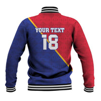 Custom Haiti Football Baseball Jacket Les Grenadiers
