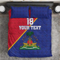 Custom Haiti Football Bedding Set Les Grenadiers