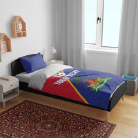 Custom Haiti Football Bedding Set Les Grenadiers