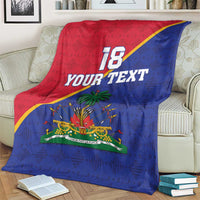 Custom Haiti Football Blanket Les Grenadiers