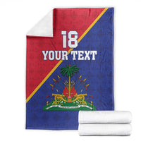 Custom Haiti Football Blanket Les Grenadiers