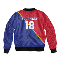 Custom Haiti Football Bomber Jacket Les Grenadiers