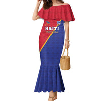 Custom Haiti Football Family Matching Mermaid Dress and Hawaiian Shirt Les Grenadiers