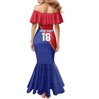 Custom Haiti Football Family Matching Mermaid Dress and Hawaiian Shirt Les Grenadiers