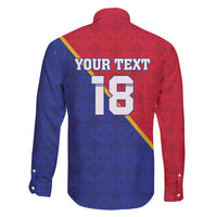 Custom Haiti Football Family Matching Puletasi and Hawaiian Shirt Les Grenadiers