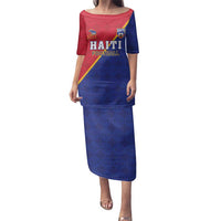 Custom Haiti Football Family Matching Puletasi and Hawaiian Shirt Les Grenadiers