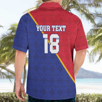 Custom Haiti Football Hawaiian Shirt Les Grenadiers