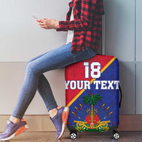 Custom Haiti Football Luggage Cover Les Grenadiers