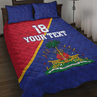 Custom Haiti Football Quilt Bed Set Les Grenadiers