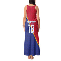 Custom Haiti Football Tank Maxi Dress Les Grenadiers