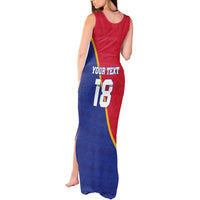 Custom Haiti Football Tank Maxi Dress Les Grenadiers