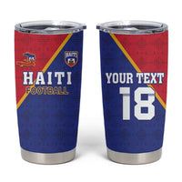 Custom Haiti Football Tumbler Cup Les Grenadiers
